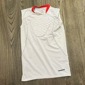 Minimoto Youth Girls Softball Undershirt Compression Jersey Tank Top White M